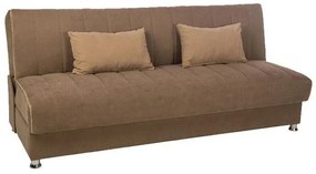 Καναπές - Κρεβάτι New Leon FL342 Καφέ -Καφέ Ρίγα 190x85x83 εκ. 190x85x83 εκ.