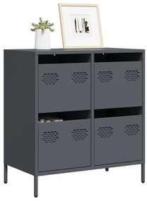 vidaXL Ντουλάπι Ανθρακί 68x39x73,5 εκ. από Χάλυβα Ψυχρής Έλασης