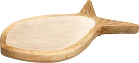 Πιατέλα Διακόσμησης (30x30) K-M Fish White A55600340