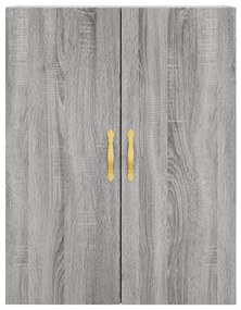vidaXL Ντουλάπια Τοίχου 2 τεμ. Γκρι Sonoma 69,5 x 34 x 90 εκ.