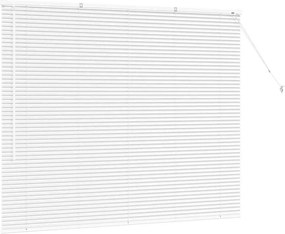 vidaXL Βενετσιάνικες Ρόδες Λευκό 130 x 155 εκ Αλουμίνιο