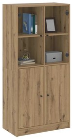 vidaXL Ντουλάπα με Πόρτες Αρτισιανή Δρυς 68x37x142 εκ. Επεξ. Ξύλο