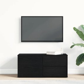 vidaXL Βάση TV με συρτάρι Μαύρο 80 x 34 x 35.5 εκ Επεξεργασμένο ξύλο