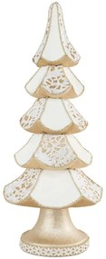 Χριστουγεννιάτικο Δεντράκι 240054 29x29x80cm White-Gold