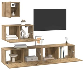 vidaXL Σετ επίπλου τηλεόρασης 4 pcs artisan δρυς 80 x 30 x 30 εκ