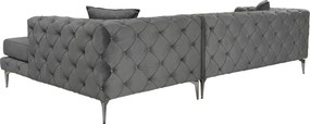 Corner Sofa Como Eco Right - Anthracite Anthracite