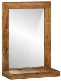 vidaXL Καθρέφτης Μπάνιου 50x22x70 εκ. Μασίφ Ξύλο Ακακίας