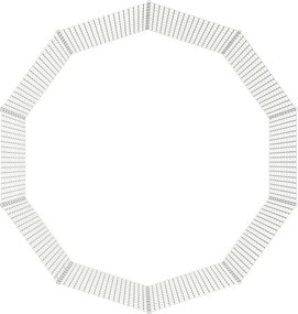 vidaXL Περίφραξη Ζώων Ελεύθερης Βοσκής 10 Πάνελ 54x100εκ. Γαλβ. Σίδερο