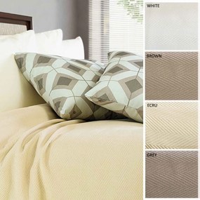 Κουβέρτα Πικέ 1060 White Vesta Home Μονό 160x250cm 100% Cotton