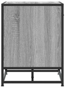 Πάγκος παπουτσιών vidaXL Γκρι Sonoma 60x40x53,5 cm