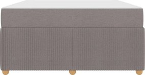 vidaXL Σκελετός Κρεβατιού Taupe 140 x 200 cm ύφασμα