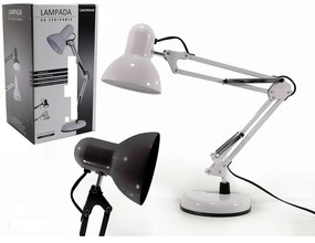 Λάμπα Γραφείου Λευκό/Μαύρο Μέταλλο 60cm Σε 2 Χρώματα