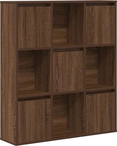 vidaXL Βιβλιοθήκη Καφέ Δρυς 89x24x101,5 εκ. από Επεξεργασμένο Ξύλο