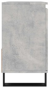 vidaXL Ντουλάπι Μπάνιου Γκρι Σκυροδέματος 65x33x60 εκ. Επεξ. Ξύλο