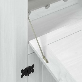 vidaXL Ντουλάπι κρασιού Λευκό 97 x 45 x 114 εκ Στερεά ξυλεία πεύκου