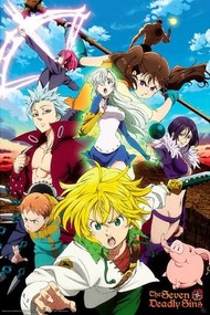 Αφίσα The Seven Deadly Sins: S3 - Poster Meliodas & Sins