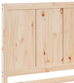 vidaXL Πλαίσιο Κρεβατιού Μακρύ Χωρίς Στρώμα 100x210 εκ Μασίφ Ξύλο
