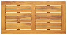 vidaXL Επιφάνεια 90x45x2 εκ Ορθογώνιο Μασίφ Ξύλο Teak