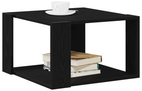 vidaXL Τραπεζάκι καφέ Μαύρο Δρυς 85x55x31 εκ. Επεξεργασμένο ξύλο