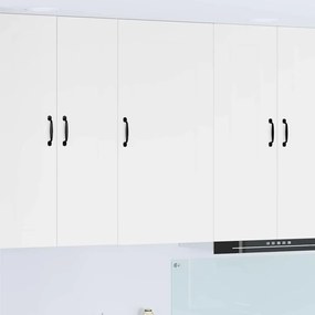 vidaXL Κρεμαστό ντουλάπι κουζίνας με ράφι Λευκό 50 x 31 x 100 εκ.