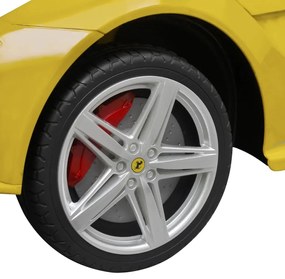 vidaXL Αυτοκίνητο Ηλεκτροκίνητο Ferrari F12 Κίτρινο με Τηλεχειριστήριο
