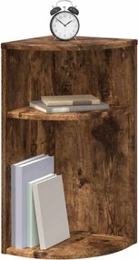 vidaXL End Table Καπνιστό Δρύς 29,6 x 29,6 x 60 εκ Επεξεργασμένο ξύλο