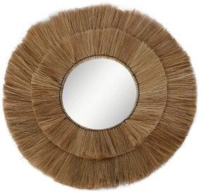 Intrahome Καθρέπτης Lopo intrahome φυσικό ψάθα Φ100x4εκ | SKU: INTRAPA-410111126