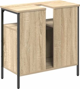 vidaXL Ντουλάπι Μπάνιου Μπεζ 60 x 30 x 60 cm Επεξεργασμένο ξύλο