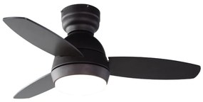 Iq Ανεμιστήρας Οροφής Cf-3618 Orb Coffee 92cm Με Led Φως Και Τηλεχειριστήριο Dc Motor 55w
