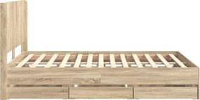 vidaXL Καλάθι με αποθήκη και κεφαλάρι Sonoma Δρυς 150 x 200 cm