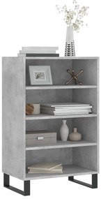 vidaXL Ραφιέρα Γκρι Σκυροδέματος 57 x 35 x 90 από Επεξεργασμένο Ξύλο