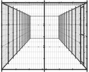 vidaXL Κλουβί Σκύλου Εξωτ. Χώρου με Στέγαστρο 26,62 μ² από Ατσάλι