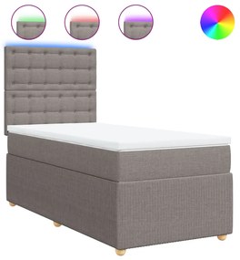 ΚΡΕΒΑΤΙ BOXSPRING ΜΕ ΣΤΡΩΜΑ TAUPE 90X200 ΕΚ. ΥΦΑΣΜΑΤΙΝΟ 3294257