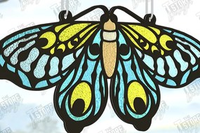 Σετ των 2 Intra απο ξύλο plywood 3mm-4mm πάχος Suncatcher πεταλούδας | CNC Δίασταση 30x20 cm INTRAFABR-123766007