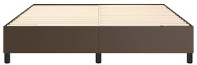 vidaXL Πλαίσιο Κρεβατιού Καφέ 180x200 εκ. από Συνθετικό Δέρμα
