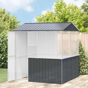 vidaXL Κλουβί Πουλιών Ανθρακί 215 x 209 x 230 εκ