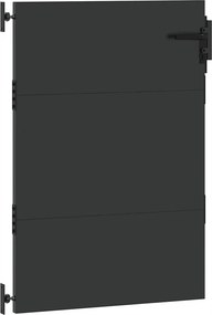 vidaXL Πύλη Κήπου 85 x 125 cm Ατσάλι με Επικάλυψη Πούδρας Κλειδώσιμο