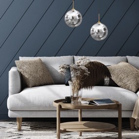 Κρεμαστό Φωτιστικό Reflex Fi Ø25cm Μαύρο