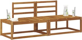 vidaXL Εξωτερικός τμηματικός καναπές 2 Τεμάχιο Φυσικό