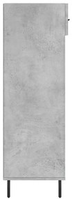 Παπουτσοθήκη Γκρι Σκυροδέματος 60x35x105 εκ. από Επεξεργ. Ξύλο - Γκρι