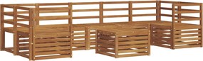 vidaXL Σετ Καναπέ 8 pcs Φυσικό Στερεό Ξύλο Ακακίας