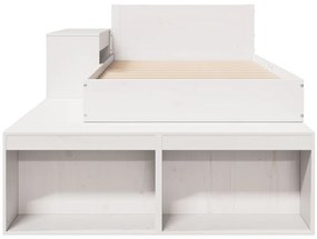 vidaXL Σκελετός Κρεβ. Χωρίς Στρώμα Λευκό 90x200 εκ Μασίφ Πεύκο