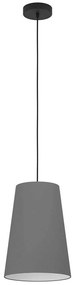 Φωτιστικό Οροφής Petrosa 390135 Φ28x150cm 1xE27 White-Grey Eglo Steel,Fabric