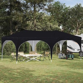 vidaXL Αυτοσχέδιο Μόρφωση 574 x 289 x 245 cm Μαύρο Ύφασμα Όξφορντ