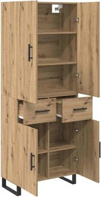 vidaXL Highboard 2 pcs Artisan Oak 69,5 x 34 x 180 εκ.