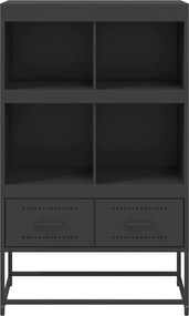 vidaXL Ντουλάπι Μαύρο 68x39x111,5 εκ. από Χάλυβα