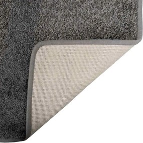 vidaXL Δερμάτινο Χαλί Γκρι 80 x 500 cm 100% Πολυπροπυλένιο Τούφτα