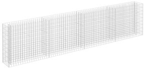 vidaXL Συρματοκιβώτιο-Γλάστρα Υπερυψωμένη 360x30x90 εκ. Γαλβ. Χάλυβας