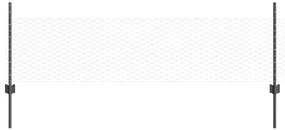 vidaXL Τεντώτο με στήριγμα Γκρι 0,5 x 25 μ. Ατσάλι