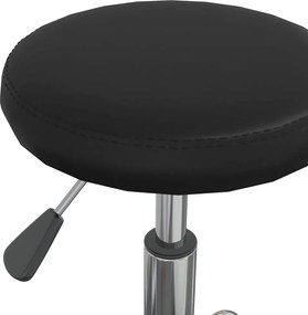 vidaXL Καρέκλα Τραπεζαρίας Μαύρη από Συνθετικό Δέρμα